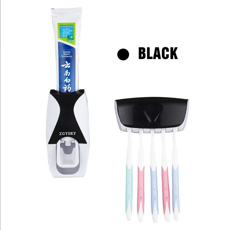 Auto Toothpaste Dispenser Holder for toothbrush