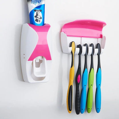 Auto Toothpaste Dispenser Holder for toothbrush